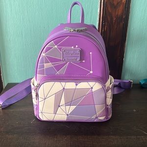 EUC magic kingdom purple wall loungefly